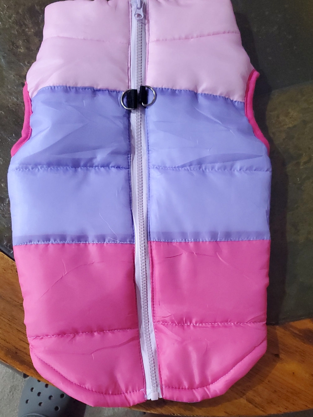 Dogs Colorblock Puffer Coat - Pink & Lavender